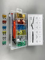 Набір запобіжників 93 шт (5А, 10А, 15А, 20А, 25А, 30А) захоплення + тестер 6-24В пластиковий бокс, фото 8