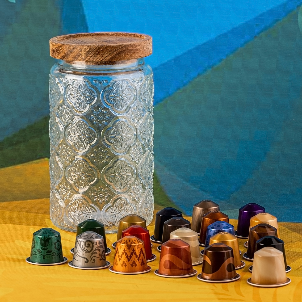 Набір колба і Nespresso Degustation Set (дегустаційний набір) "20 Shades of Coffee" – 20 відтінків справжньої кави в одній колбі., фото 1