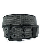 Ремінь тканинний двосторонній Weatro 3,8 х 120 см Сірий + Чорний, фото 2