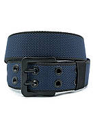 Ремінь тканинний двосторонній Weatro 3,8 х 120 см  Синій + Чорний, фото 2