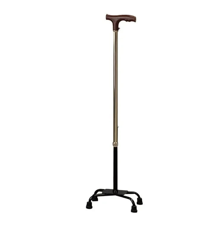 FY 934 Палиця алюмінієва з чотирма опорами, бронзового кольору, що регулює (63-86 см), фото 1