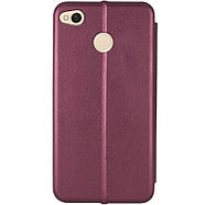 Шкіряний чохол-книжка Classy для Xiaomi Redmi 4X Maroon, фото 2