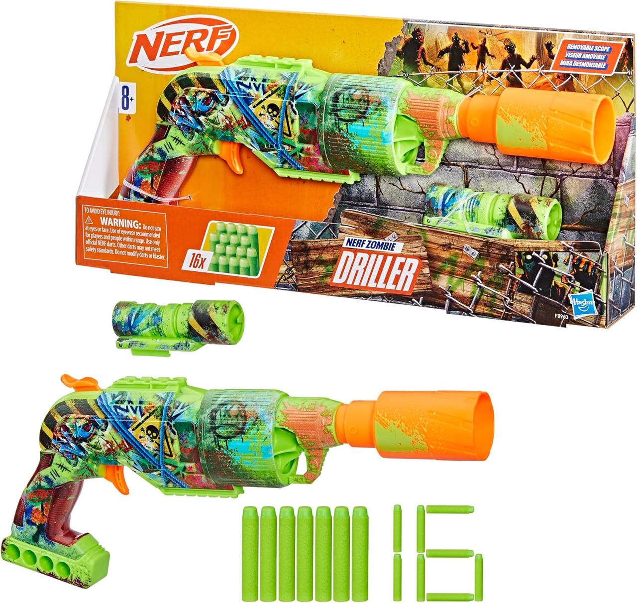 Бластер Нерф Nerf Zombie Driller (F8960)