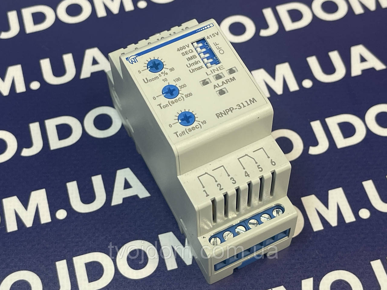 Трифазне реле напруги і контролю фаз Новатек-Електро RNPP-311M