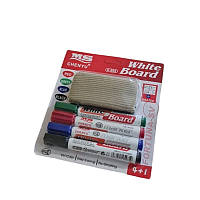 Набір маркерів для дошки сухостир. з губкою