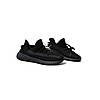 Жіночі кросівки Adidas Yeezy Boost 350 V2 Onyx Чорні Взуття Адідас Ізі Буст 350 текстиль підошва Буст весна літо, фото 3