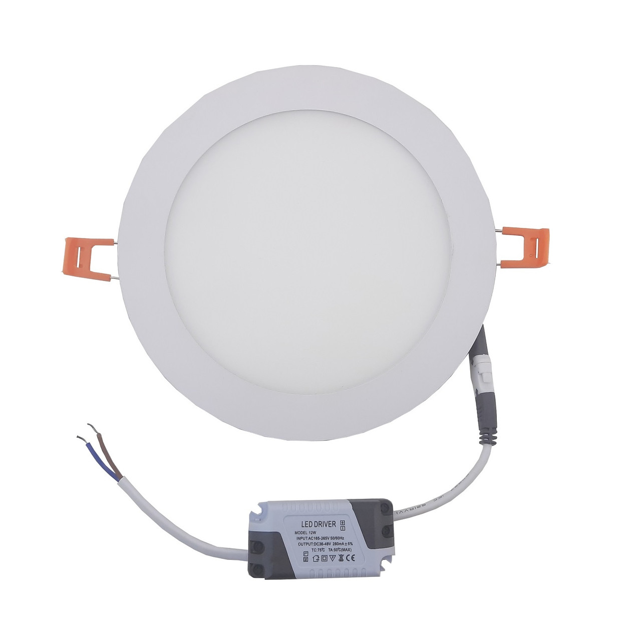 Світильник врізний LED Round Downlight 12W 220V 850L 4000K Alum