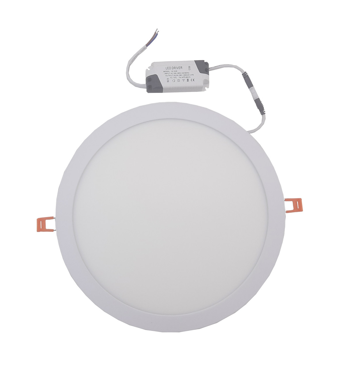 Світильник врізний LED Round Downlight 24W 220V 1700L 4000K Alum