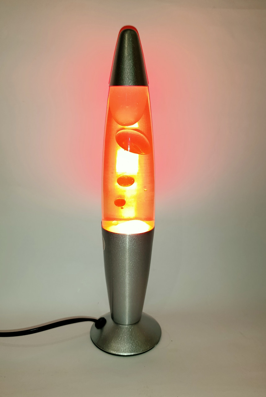 Світильник нічник Лава лампа жовтогаряча (34 см), фото 1