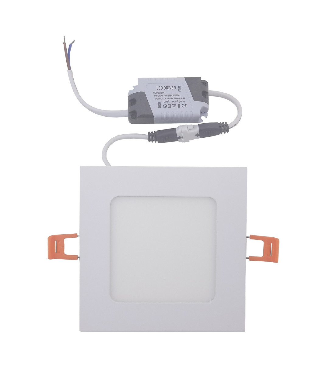 Світильник врізний LED Square Downlight 12W 220V 850L 4000K Alum