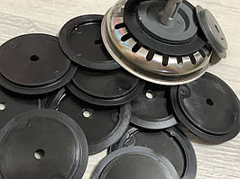 Кільце ущільнювача до сітки євросифона. Мембрана сітки сміттєзбірника для євросифону.