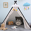 Дитячий намет вігвам 90x80x80 см із зоряним принтом KRO-110 Stars, фото 8