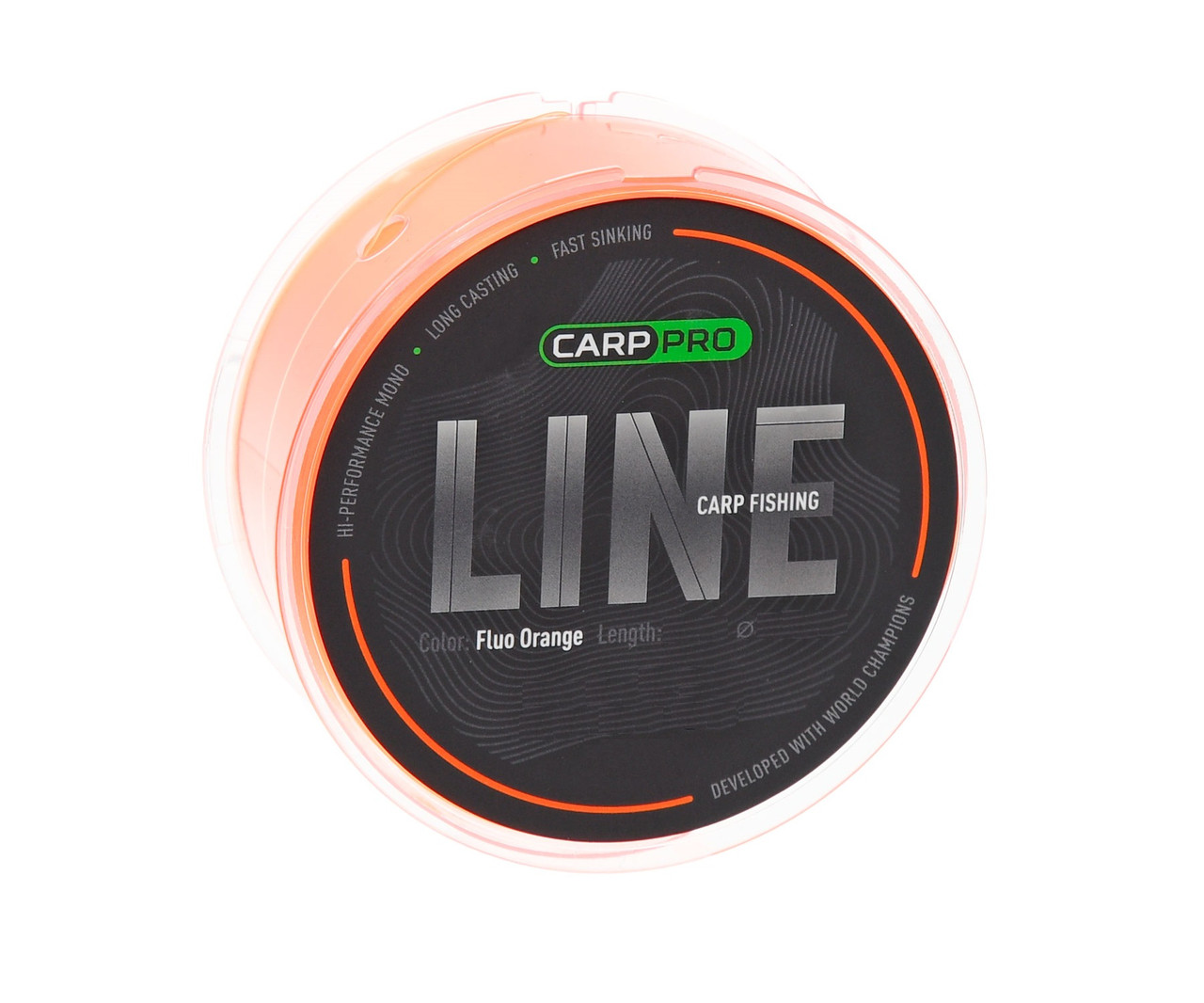Волосінь Carp Pro Carp Fishing Line Camo Fluo Orange 300 м 0.405 мм арт CP5403-405
