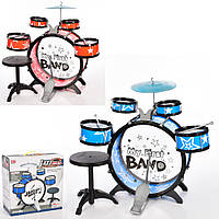 Дитяча музична барабанна установка зі стільчиком1919 Барабан