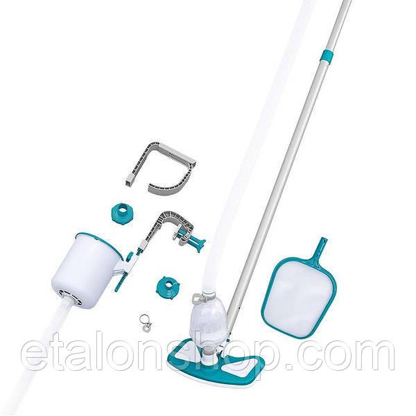 Набір для чистки каркасного басейну Bestway 58237. Скімер в комплекті