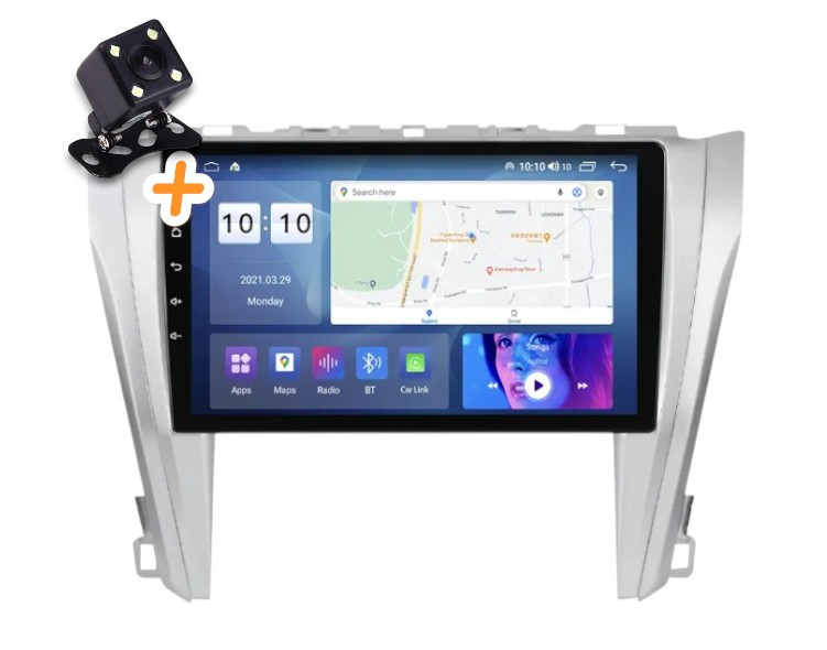 Магнітола для Toyota Camry 55 2015-2017 на Android | Сенсорний екран, GPS, Bluetooth, камера заднього виду, фото 1