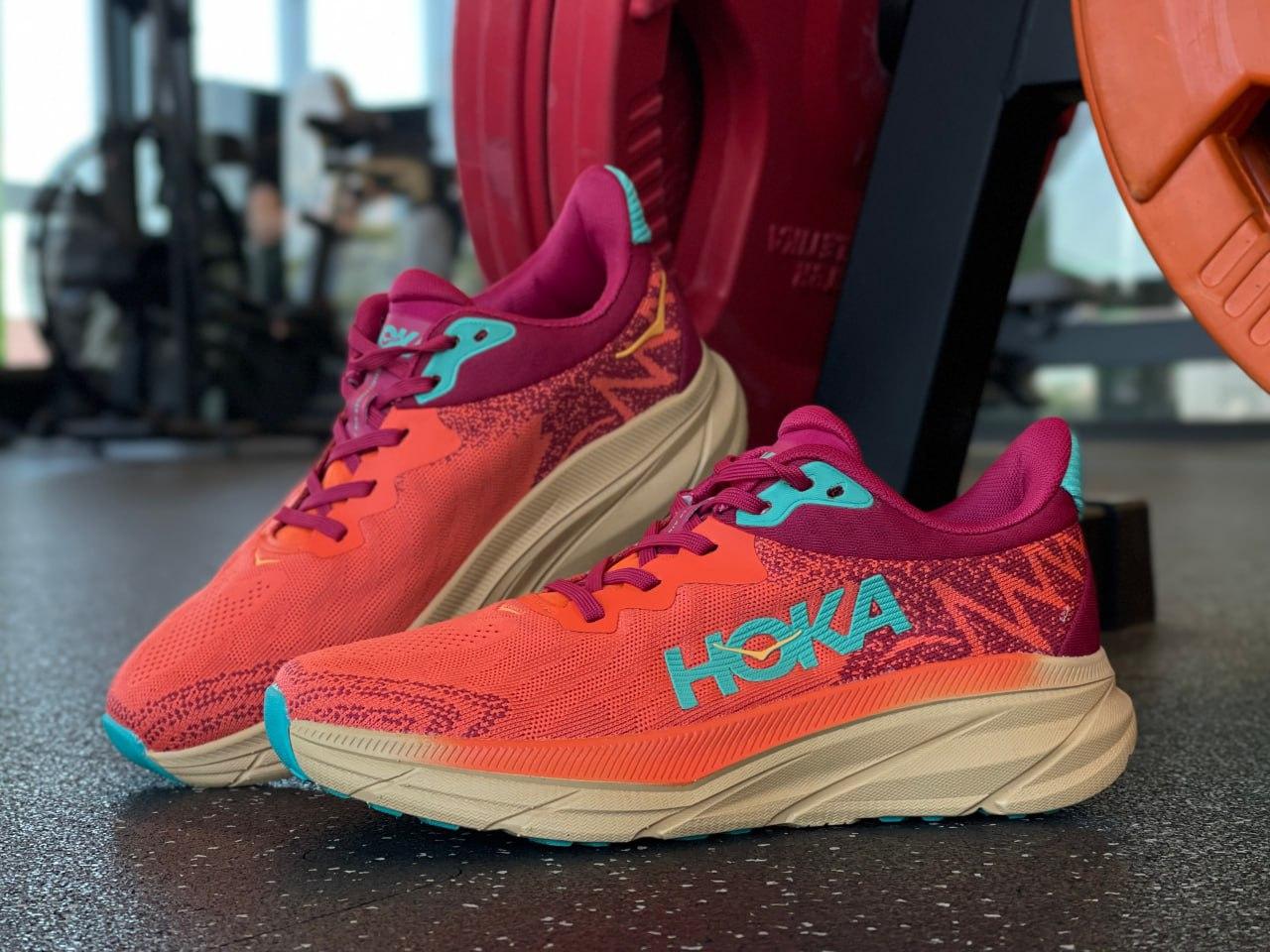 Кросівки Hoka Challenger ART 7 Orange Помаранчеві Взуття Хока текстиль сітка демісезон унісекс, фото 1