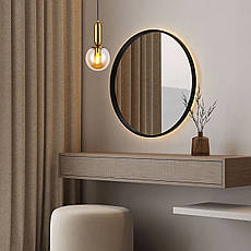 Підвісний бронзовий світильник з 15см кулею (52-1012-1 BRZ+BR), фото 4