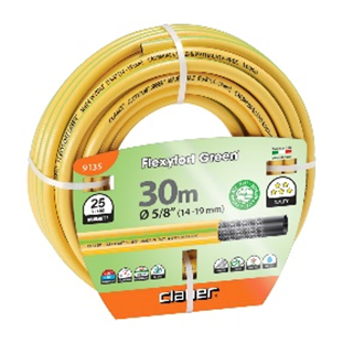 Шланг поливальний 5/8" 30м Flexyfort Green, жовтий з зел. полосою, фото 1