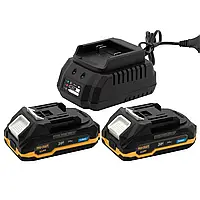 Набір акумуляторів та зарядного пристрою Procraft PBC-set1 (20/2 АКБ та ЗП)