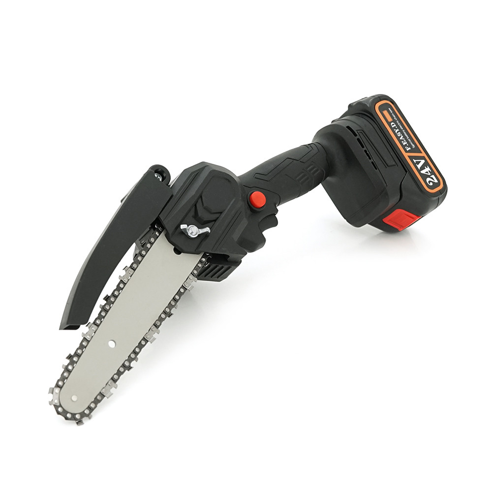 Акумуляторна ланцюгова пилка Mini Chain Saw 15cm, 24V, зарядний + аккумулятор, Case, фото 1
