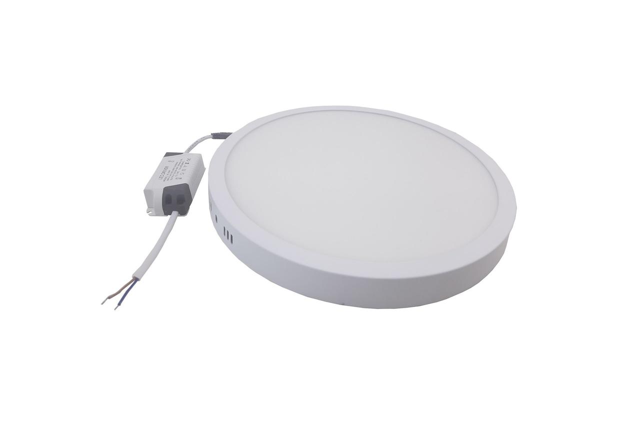 Світильник накладний LED Round Downlight 24W 220V 1700L 4000K Alum