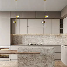 Підвісний бронзовий світильник на 2 лампи з 13см плафонами (52-1015-2 BRZ+CL), фото 4