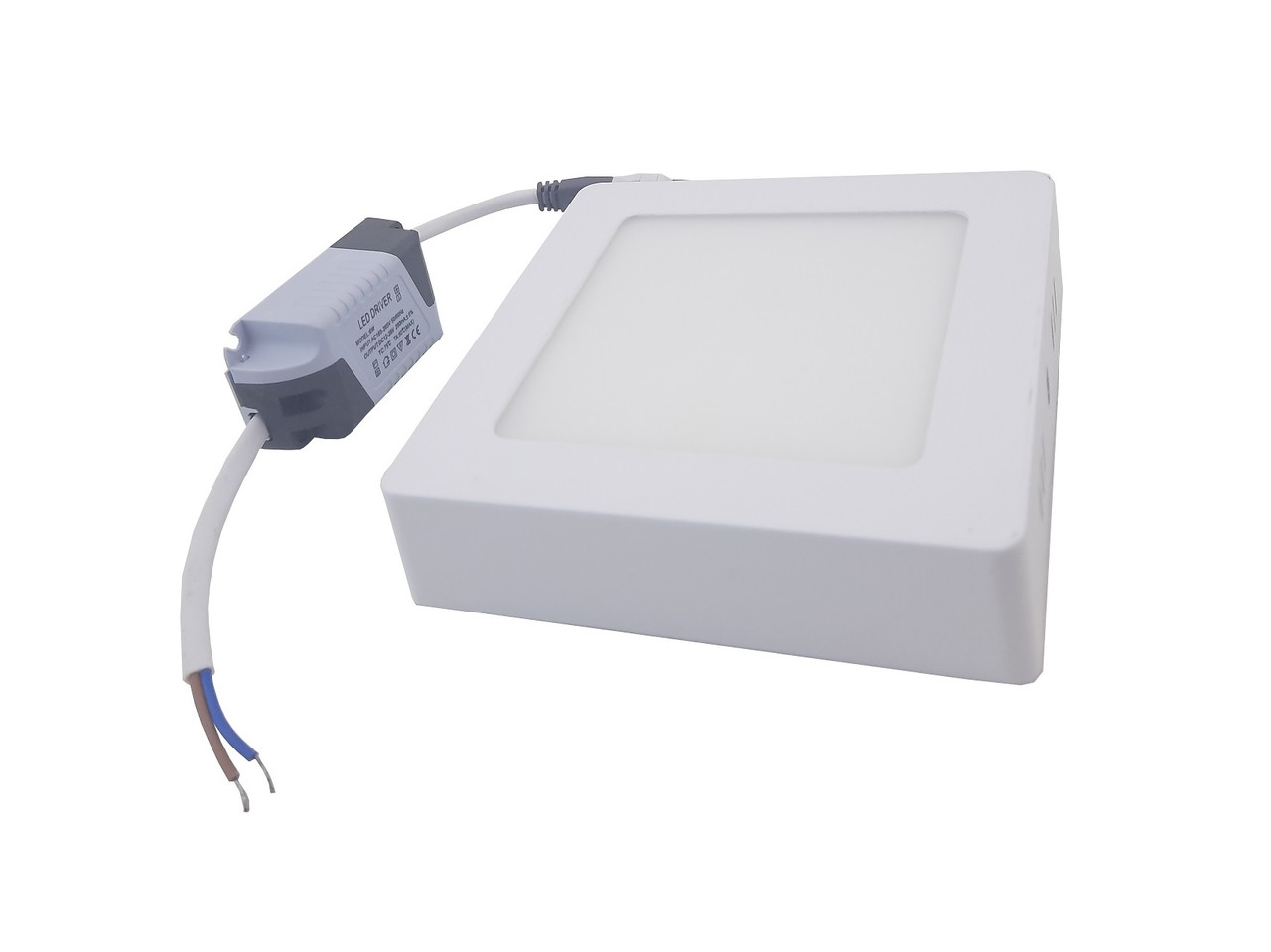 Світильник накладний LED Square Downlight 6W 220V 420L 4000K Alum