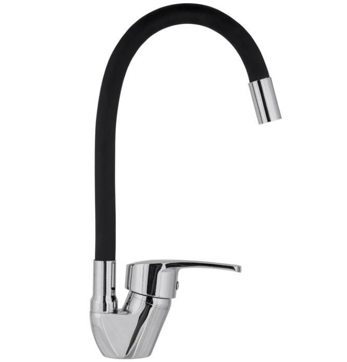 Змішувач із гнучким краном 48 см для ванної та кухні Water Tap, фото 1