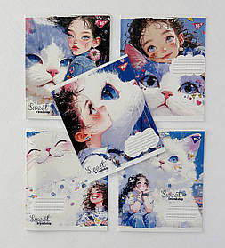 Зошит 18 аркушів У клітку Sweet friendship (767864) Yes