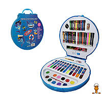Детский набор для творчества в чемодане акула от 7 лет METR+ MK 2111-8