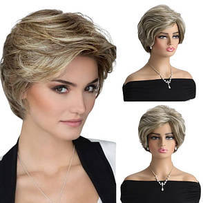 Перука блонд з мiлiровкою, термоволокно VC WIG-386, фото 1
