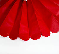 Бумажные помпоны из тишью «Red», диаметр 35 см.