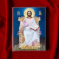 Икона Господь Вседержитель на троне, 20 х 15,5 см