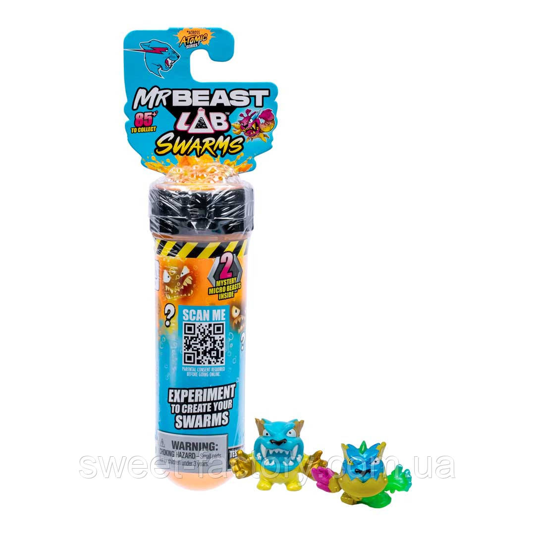 Іграшка MrBeast Lab Swarms Mystery Test Tube Mini Figure Set, фото 1