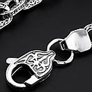 Срібний браслет чоловічий Спаси Збережи 7 мм. Браслет на руку срібний чоловічий. 24 см, фото 10