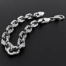 Срібний браслет чоловічий Спаси Збережи 7 мм. Браслет на руку срібний чоловічий. 24 см, фото 8