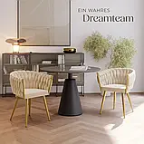 Комплект із 2 обідніх крісел Astano, пісочний колір, фото 10