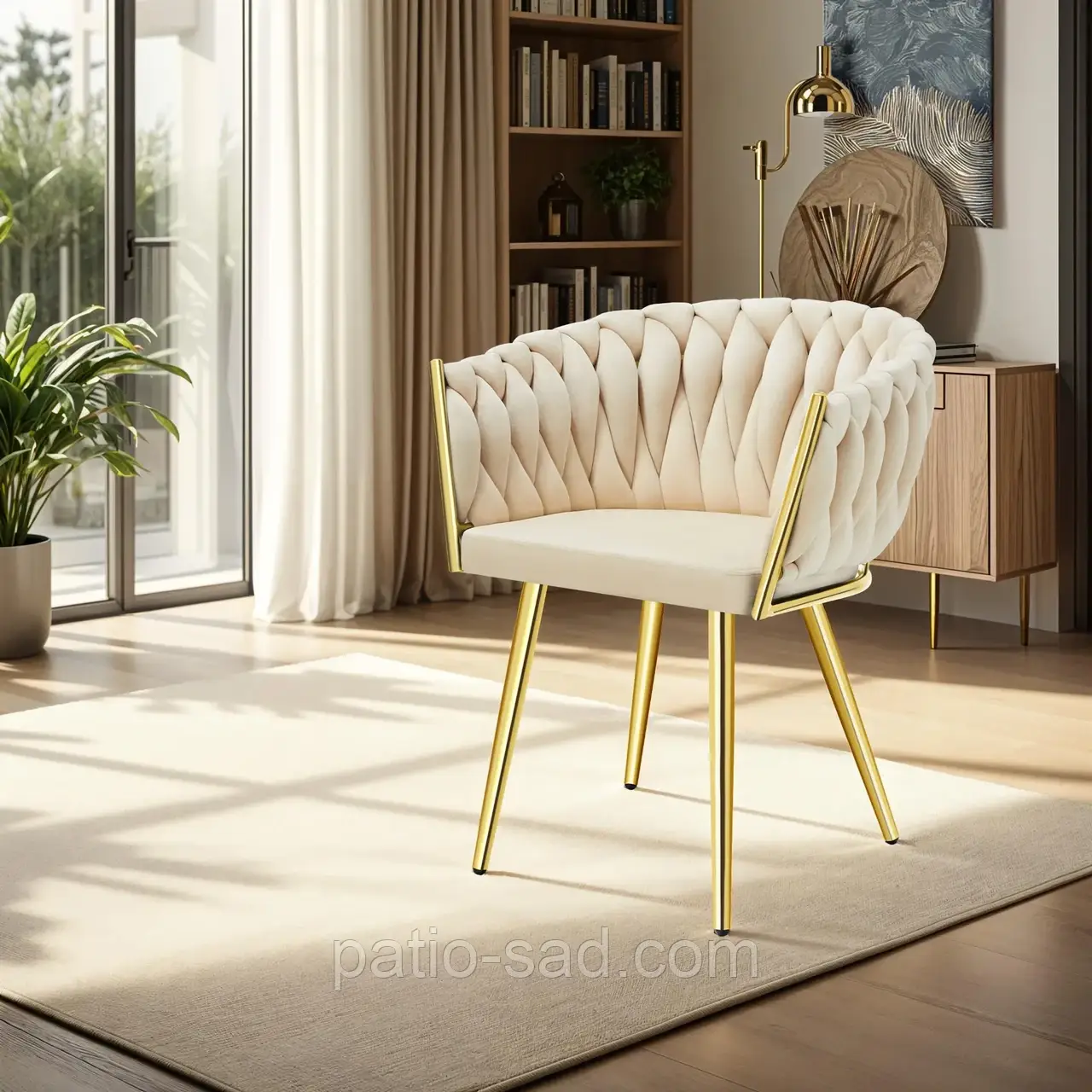 Комплект із 2 обідніх крісел Astano, пісочний колір, фото 1