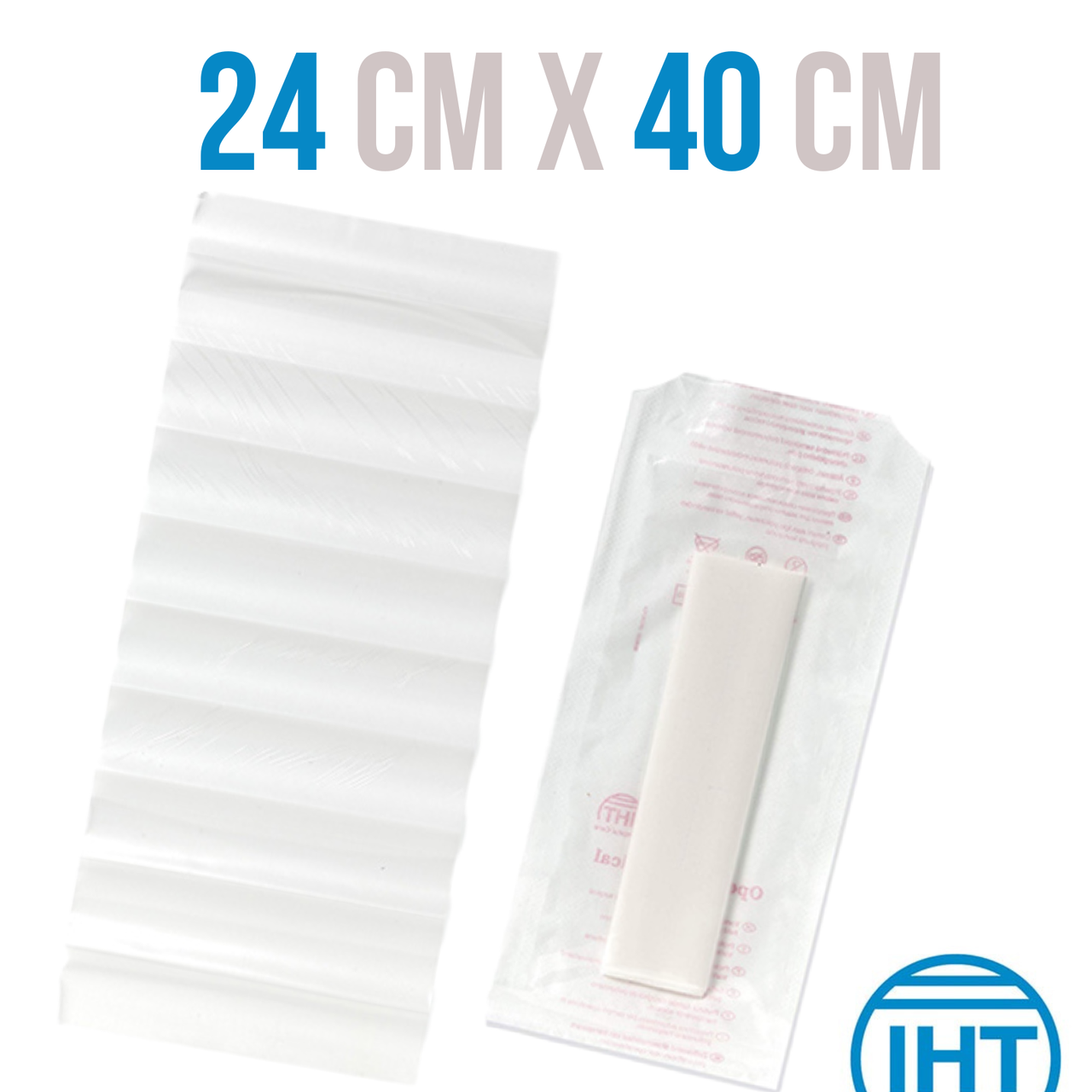 Покриття операційне Oper film 24 см х 40 см Iberhospitex 31220, 1 шт., фото 1