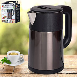 Електричний чайник 2,5 л металевий Hoffmans Electronics HM-2543 Електрочайник для дому 1800W