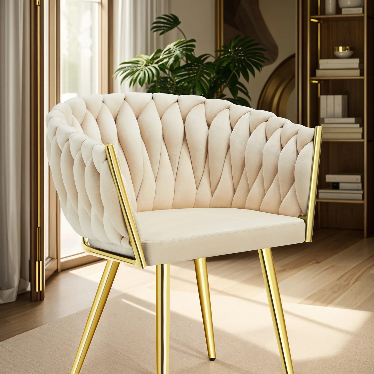 Комплект із 2 обідніх крісел Astano, пісочний колір