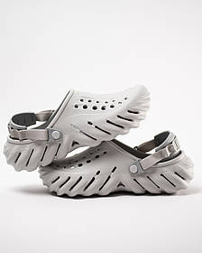Чоловічі крокси сабо Crocs Echo Clog 207937-1FT Atmosphere сірі