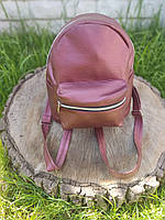 Жіночий рюкзак Tiger Mini бордовий із блиском