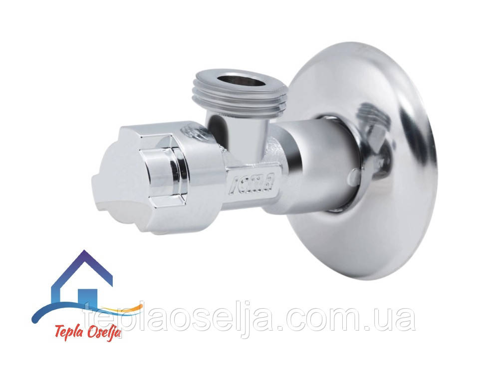 Кран кутовий №519 1/2"х1/2" кран-букса, Icma, фото 1