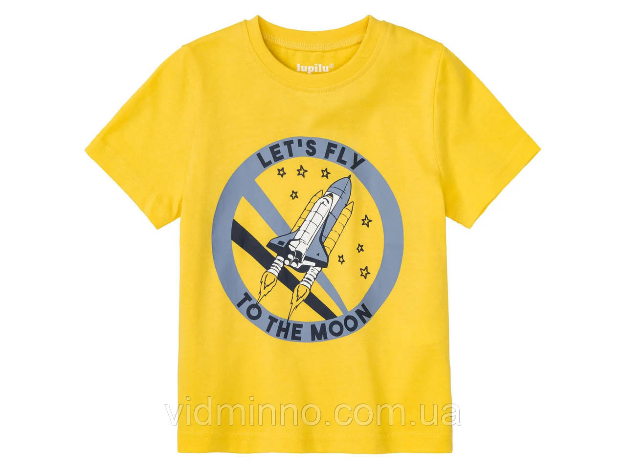 Футболка на хлопчика Lupilu р.98-104, 2-4 роки, ракета, фото 1