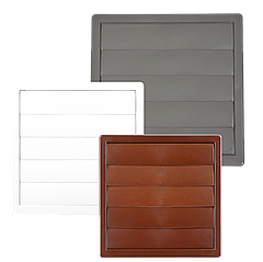 Решітка AirRoxy Вентиляційна решітка з інерційним жалюзі та круглим під’єднанням