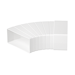 Система вентиляції AirRoxy Полігональне горизонтальне коліно