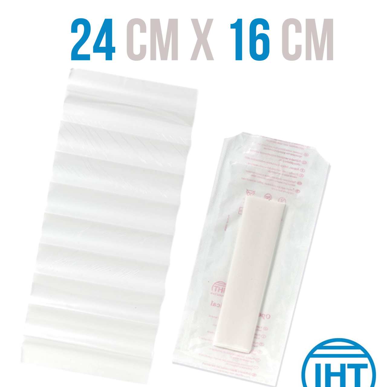 Покриття операційне Oper film 24 см х 16 см surgical Iberhospitex 31200, 1 шт., фото 1