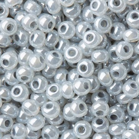 Бісер чеський Preciosa Перлиновий 523 / 37342 калібр 10/0 Світло-сірий Упаковка 5 грам